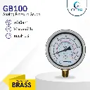 เกจวัดแรงดัน OCTA รุ่น GB100 เกลียวล่าง 4" วัดแรงดันทั่วไป น้ำ ลม